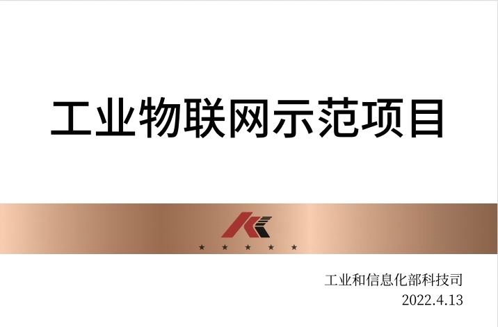 工业物联网示范项目